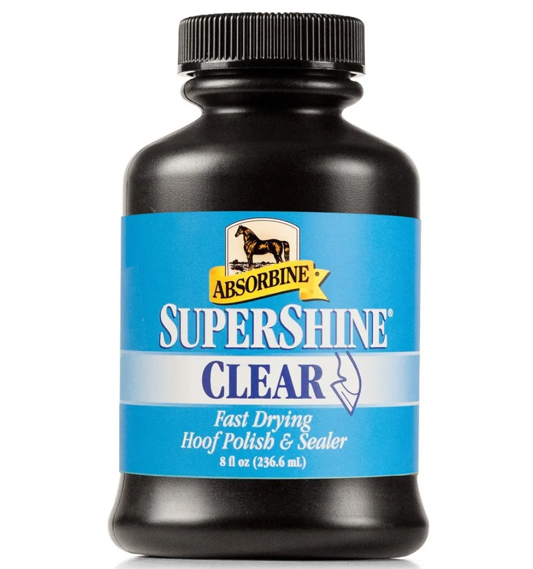Absorbine Supershine Hoof Polish - Clear or Black