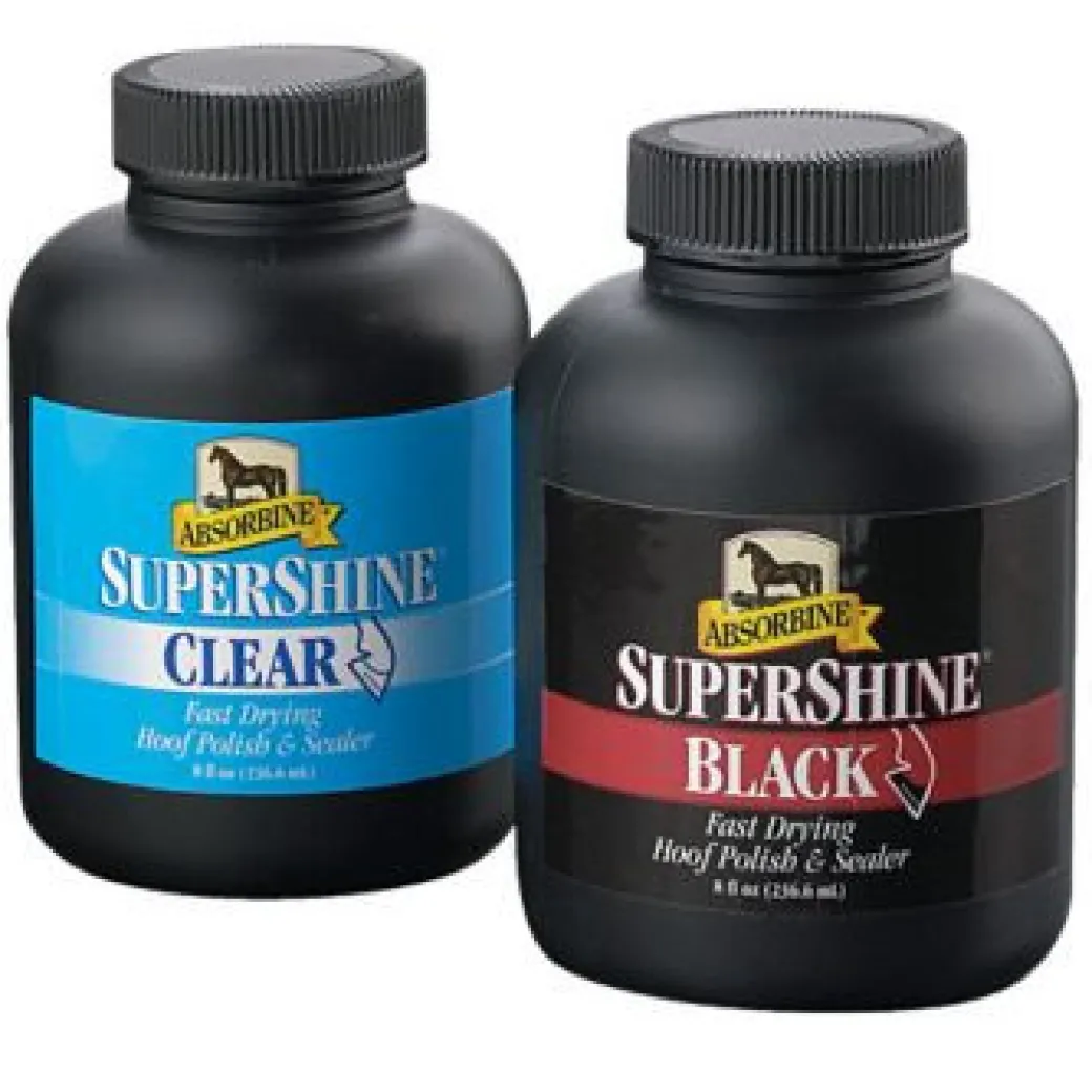Absorbine Supershine Hoof Polish - Clear or Black