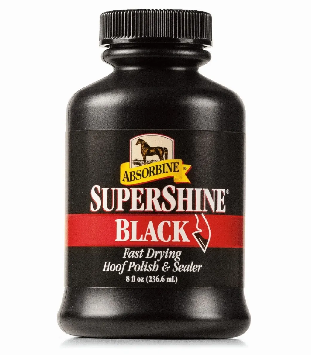 Absorbine Supershine Hoof Polish - Clear or Black