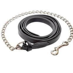 ADT Premium Leather Lead Line + Chain