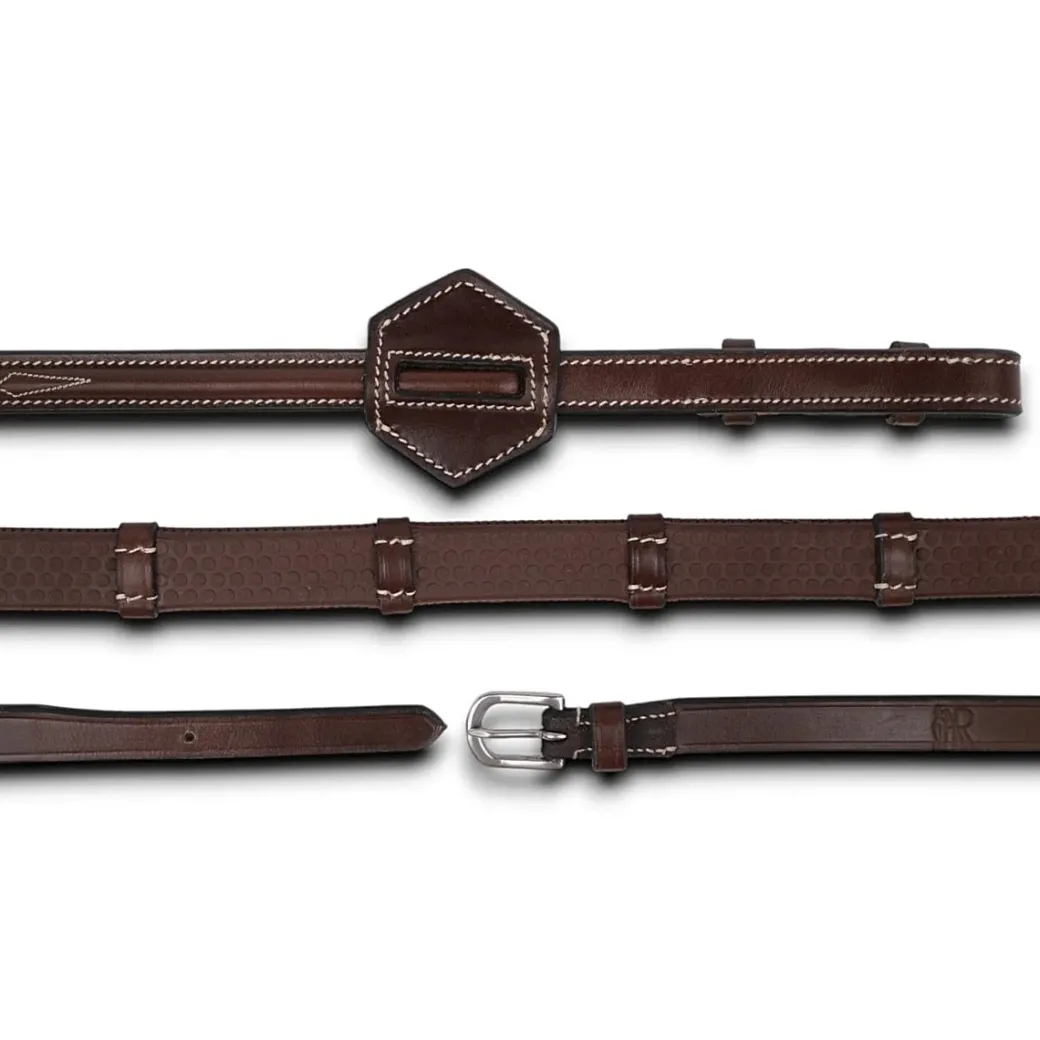 AJR Sport Rubber Reins with Leather Grips
