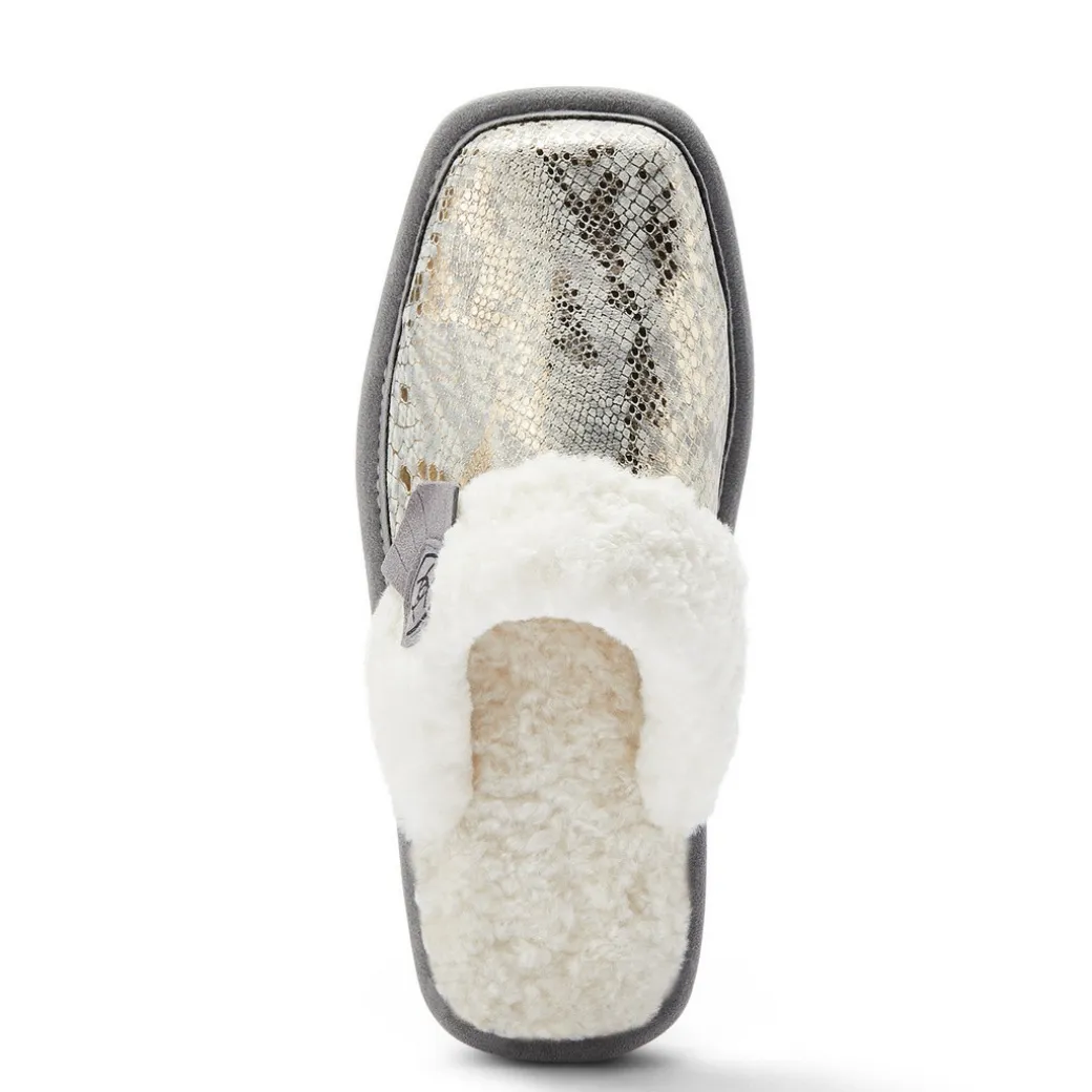 Ariat Jackie Square Toe Slipper Metallic Snake