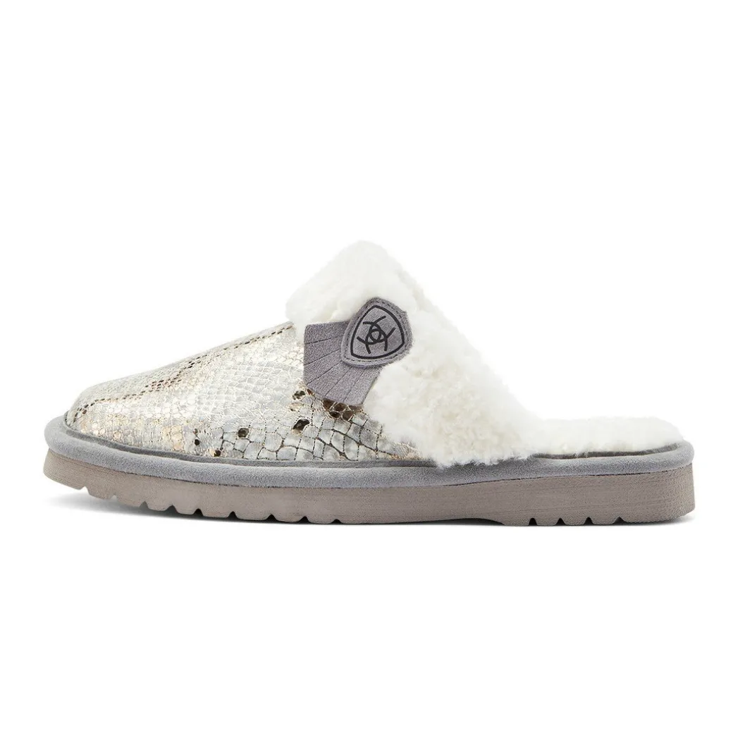 Ariat Jackie Square Toe Slipper Metallic Snake