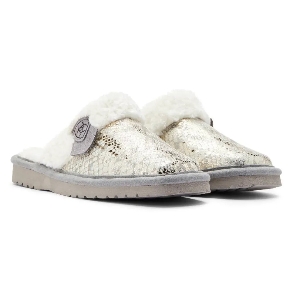 Ariat Jackie Square Toe Slipper Metallic Snake