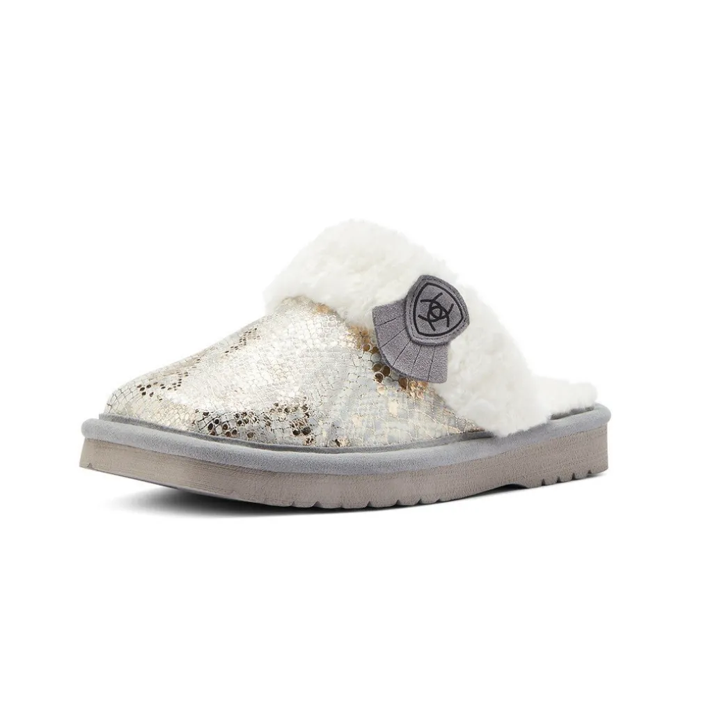 Ariat Jackie Square Toe Slipper Metallic Snake