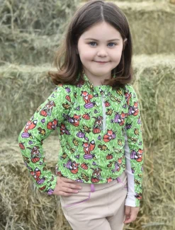 Belle & Bow Foxes & Hounds Sun Shirt LS