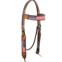 BLR Stars & Stripes Brow Headstall
