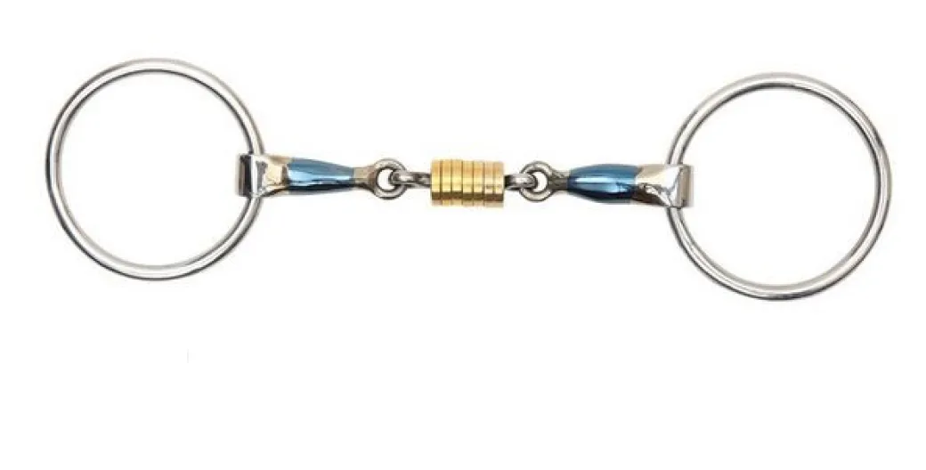 Blue Sweet Iron Roller Link Loose Ring