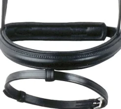 Bobby's English Tack Padded Wide Noseband with Flash