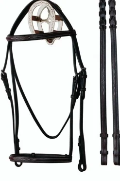 Bobby's English Tack Square Raised Fancy Stitch Bridle