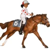 Breyer Cheryl White Jockey, Horse, Book Set