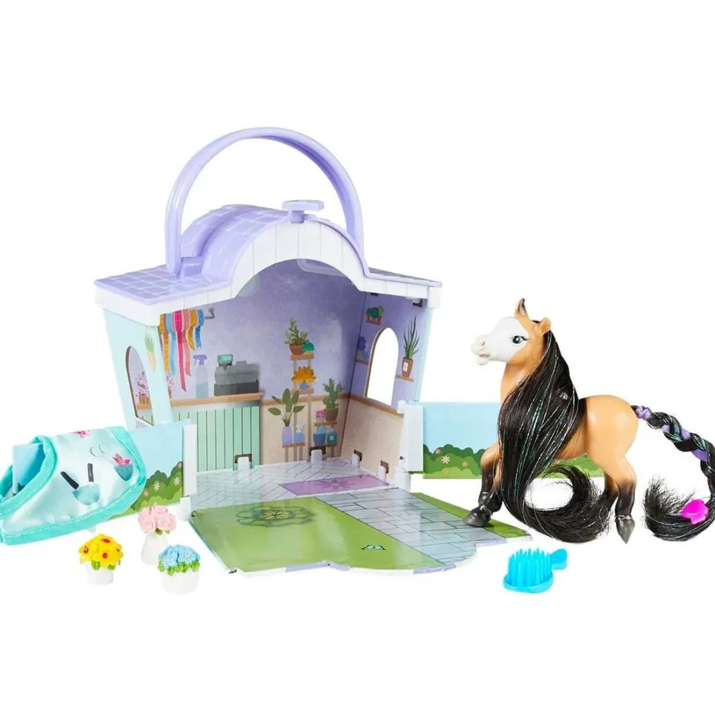 Breyer Li'l Beauties Flower Shop Horse Playset