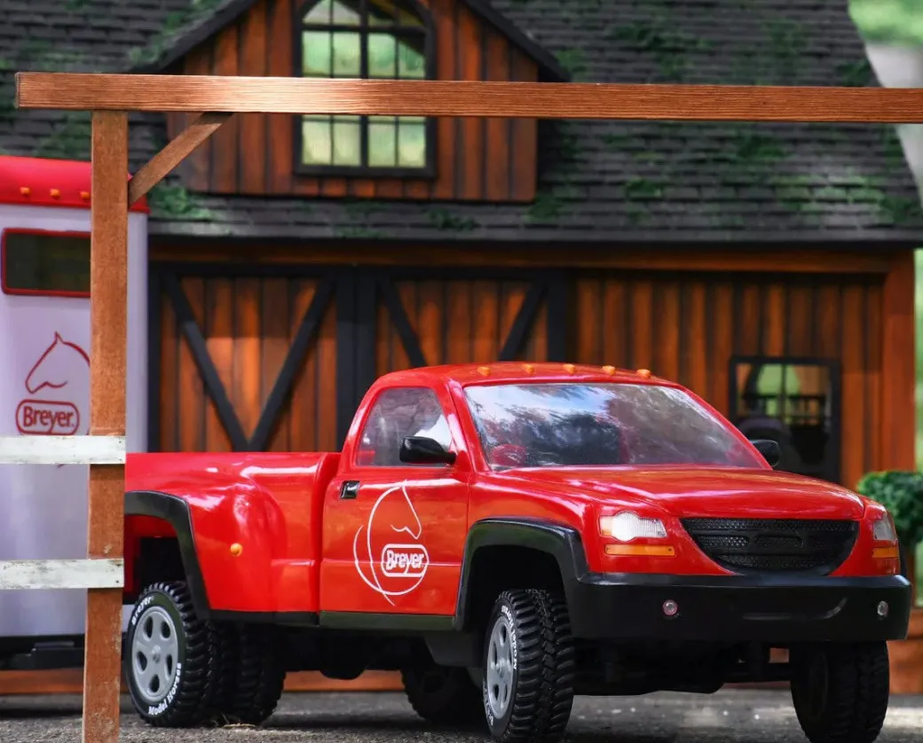 Breyer Red Dually Truck