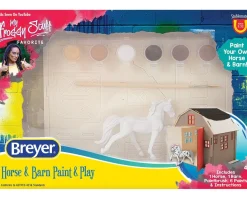 Breyer Stablemates Horse and Barn Paint & Play