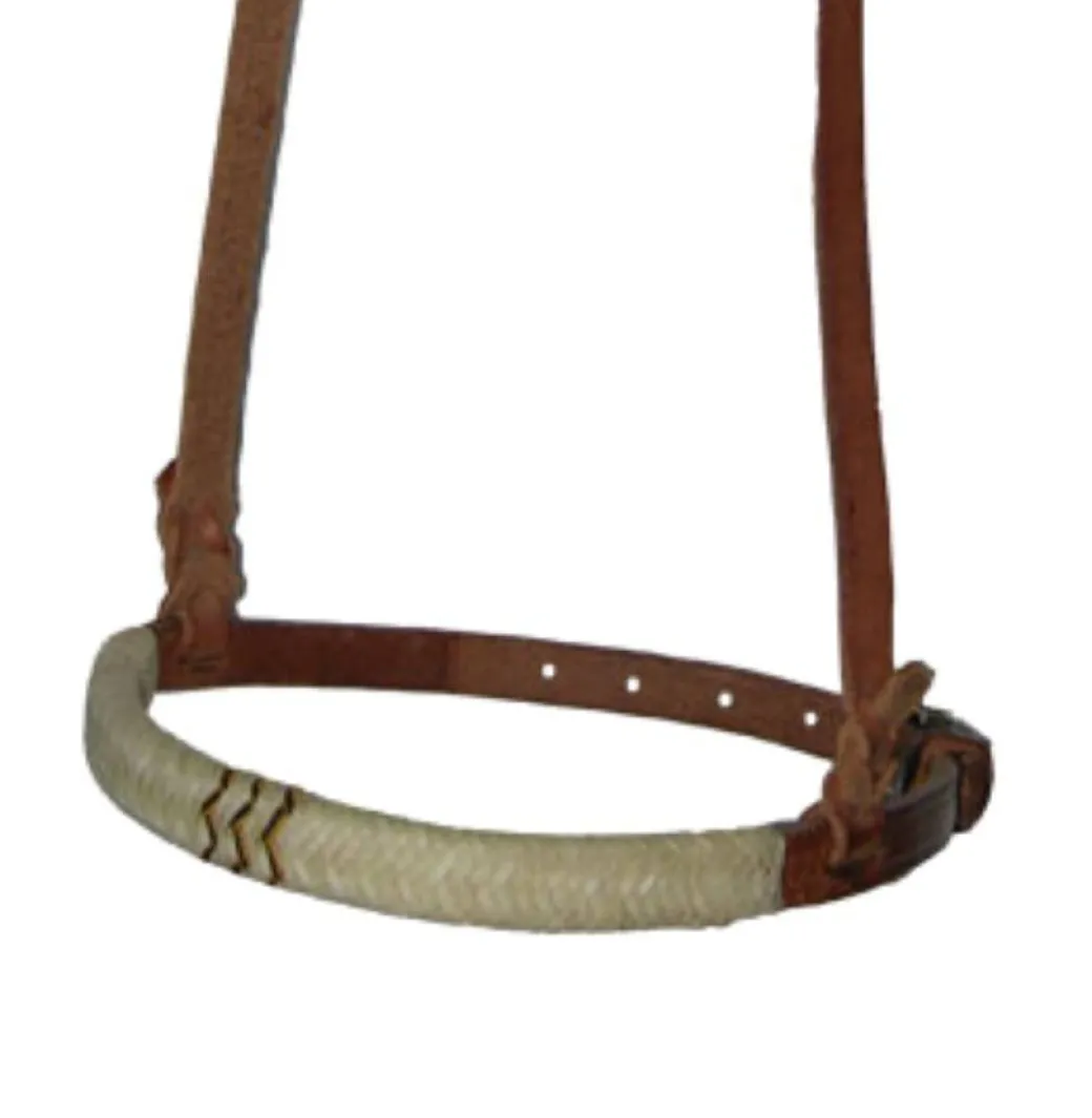 Buckaroo Leather Cavesson with Rawhide