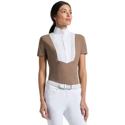 Cavalleria Toscana American SS Show Shirt | Walnut
