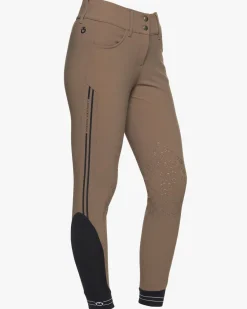 Cavalleria Toscana Embossed Stripe Breeches Knee Grip