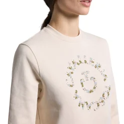 Cavalleria Toscana Floral Embroidery Logo Crew