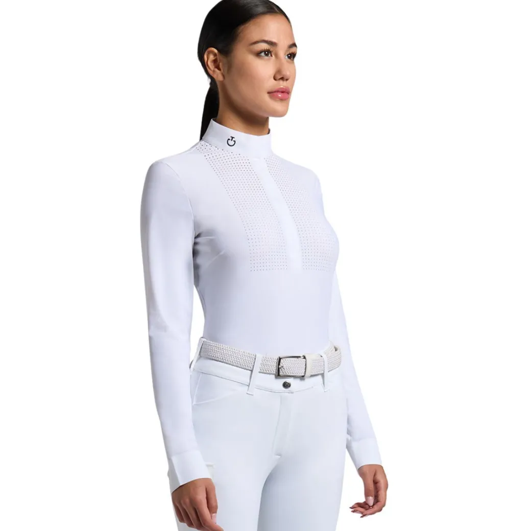 Cavalleria Toscana Heat Sealed Bib LS Show Shirt