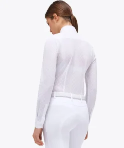 Cavalleria Toscana Jacquard Sheer Competition Shirt