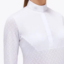 Cavalleria Toscana Jacquard Sheer Competition Shirt