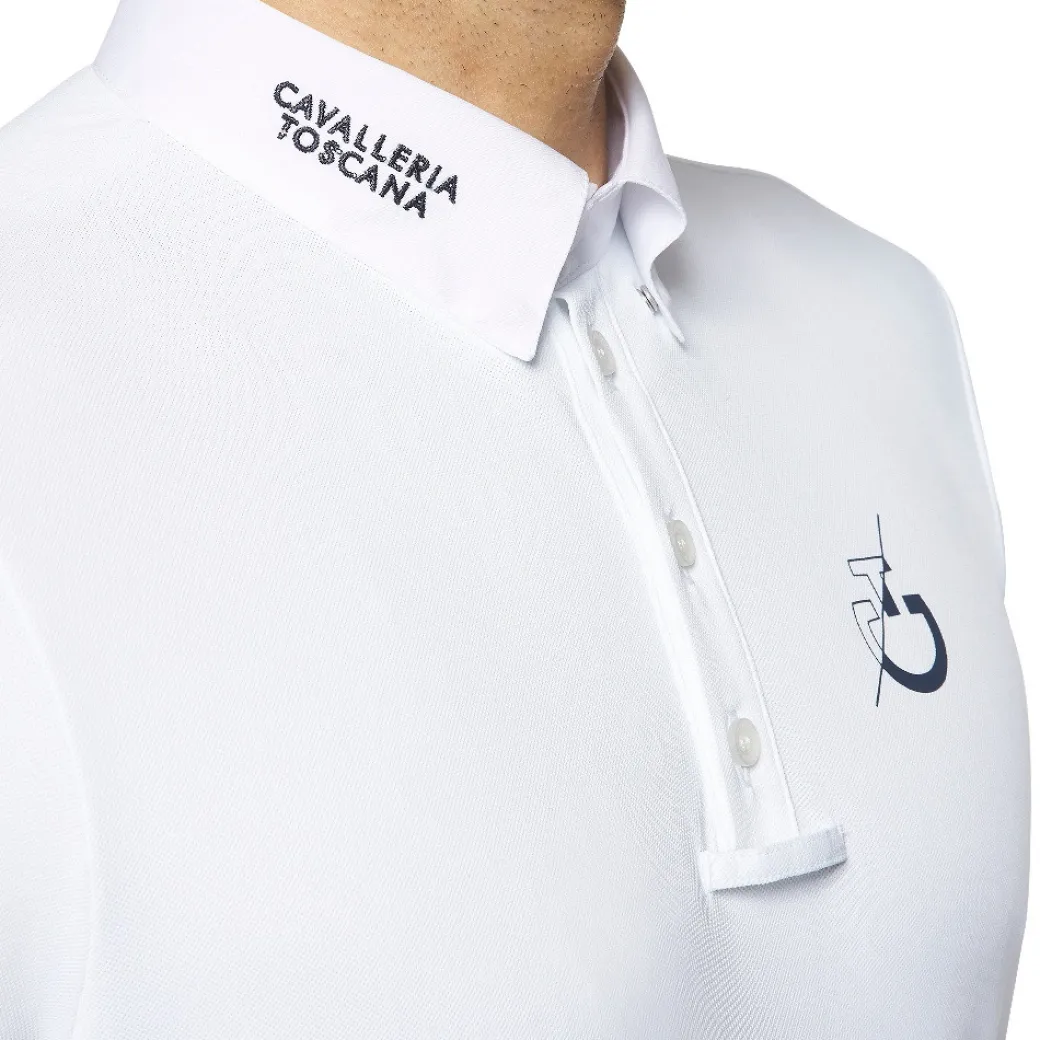 Cavalleria Toscana Men's CT Team Short Sleeve Polo