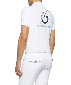 Cavalleria Toscana Men's CT Team Short Sleeve Polo