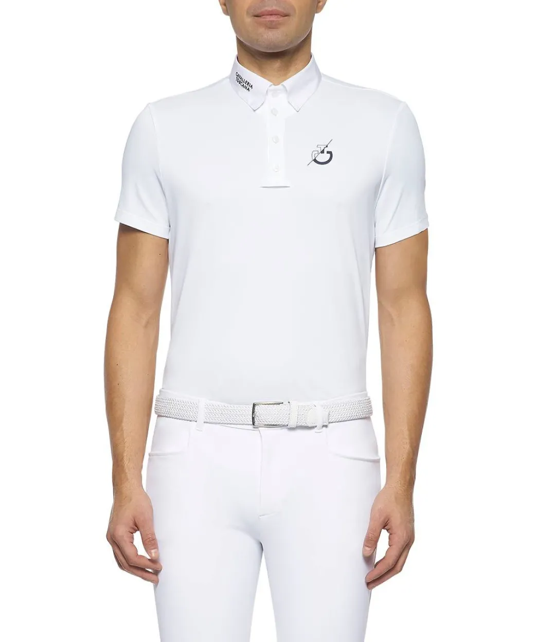 Cavalleria Toscana Men's CT Team Short Sleeve Polo
