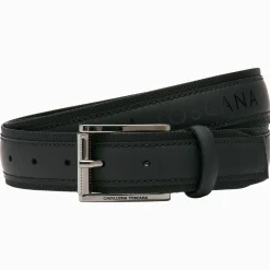 Cavalleria Toscana Men's Laser Cut Leather Belt