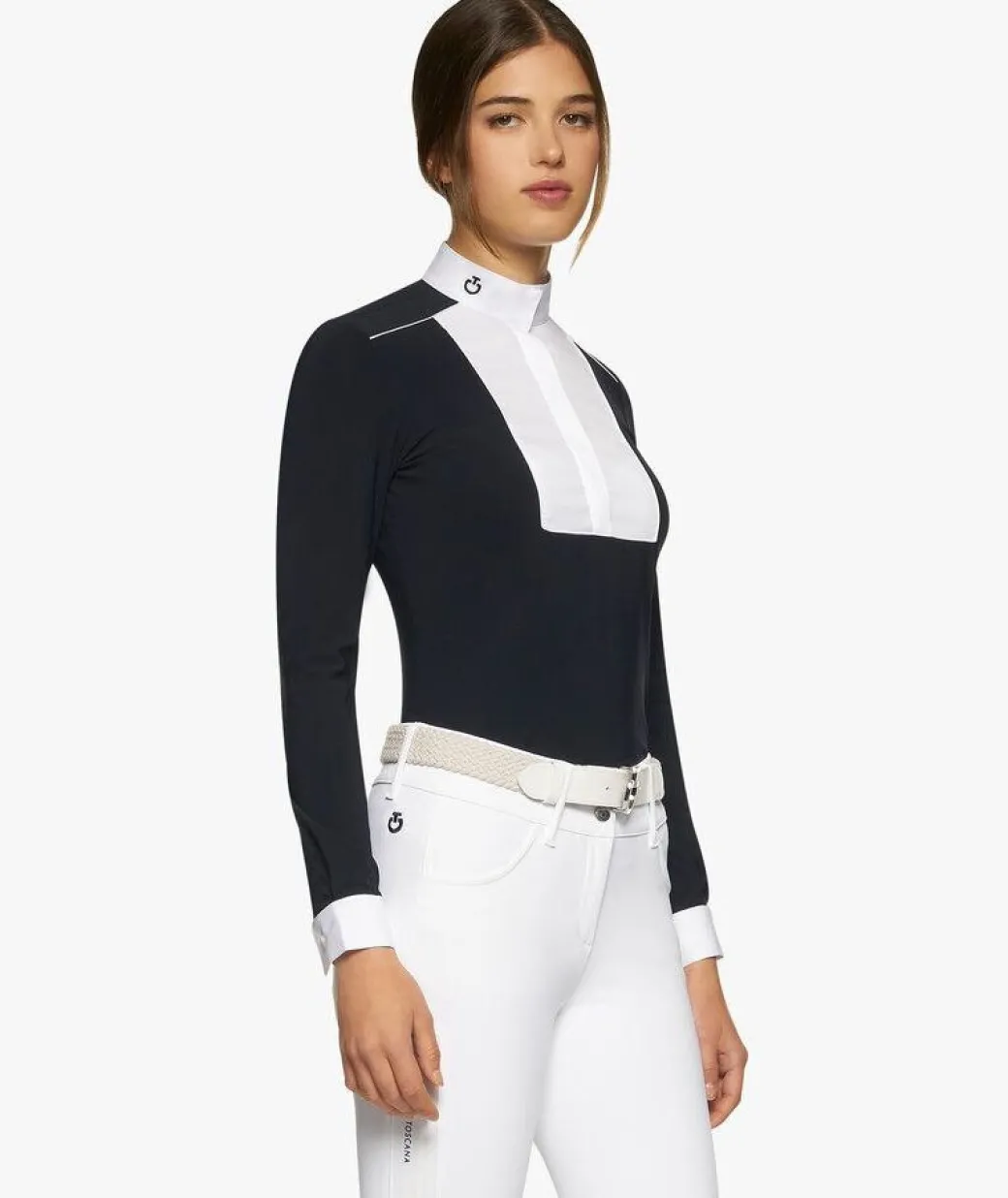 Cavalleria Toscana Outline Piping Shirt Long Sleeve