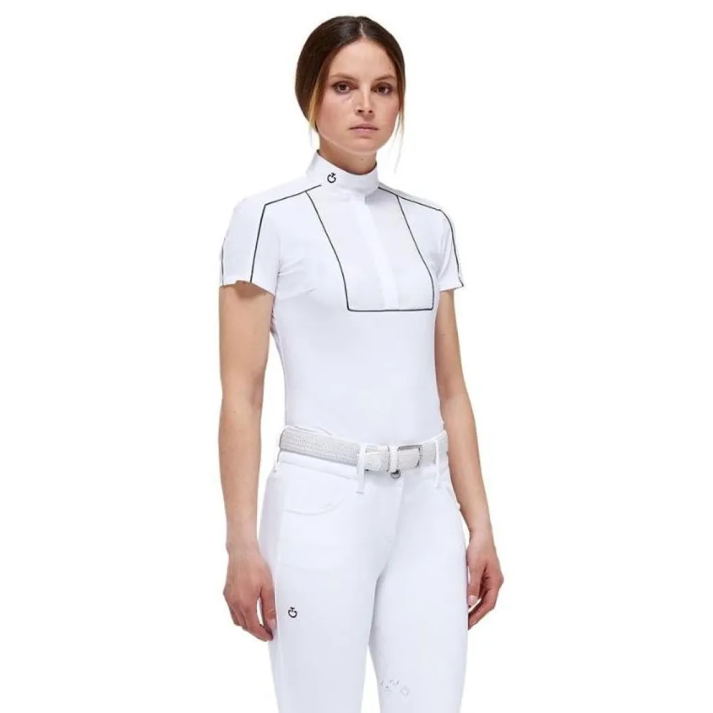Cavalleria Toscana Outline Piping Shirt Short Sleeve