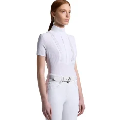 Cavalleria Toscana Perforated American SS Show Shirt