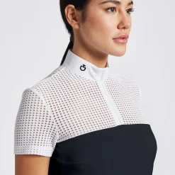Cavalleria Toscana Perforated Yoke SS Show Shirt