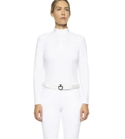 Cavalleria Toscana Poplin Bib Competition LS Polo