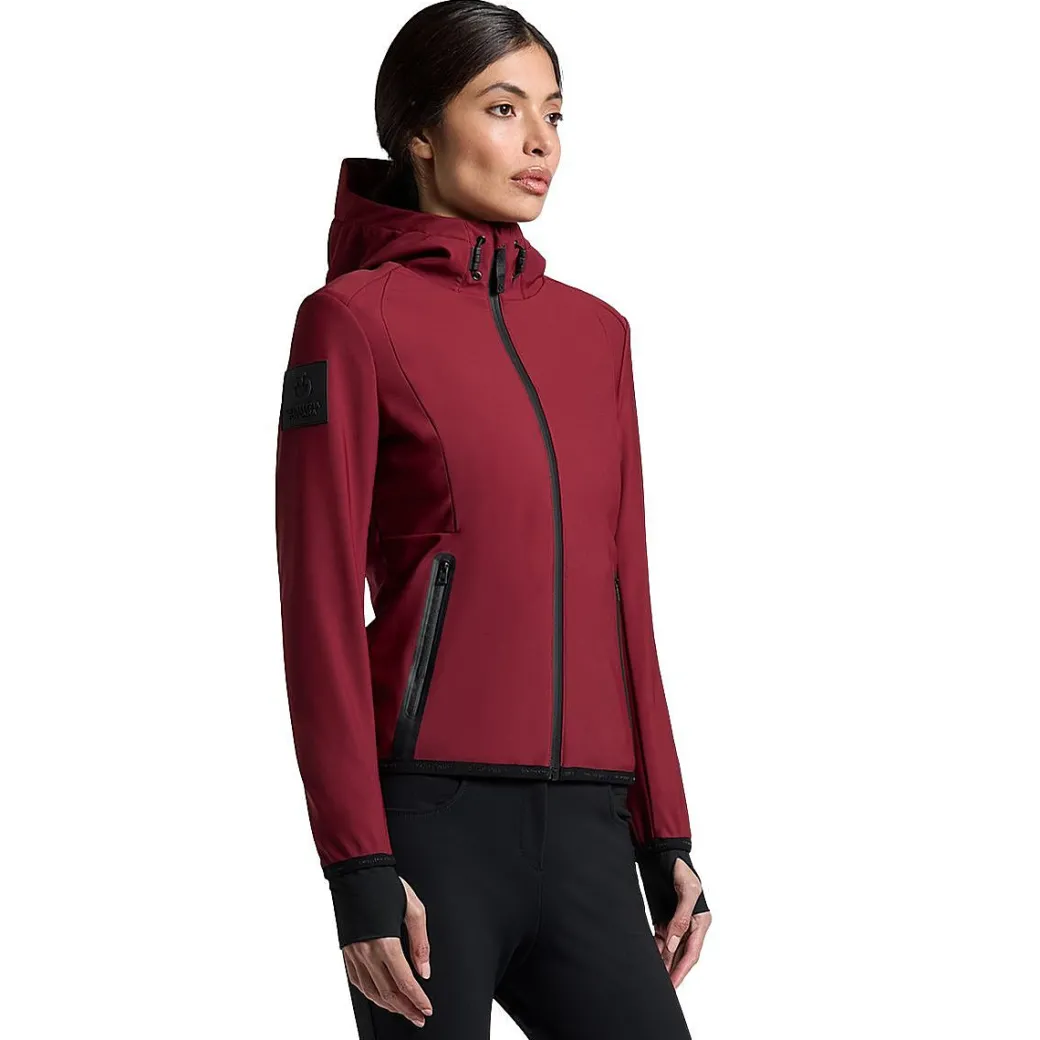 Cavalleria Toscana Thermal Hooded Softshell Jacket | Bordeaux