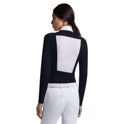 Cavalleria Toscana Warm Jersey Jacquard Back LS Competition Shirt