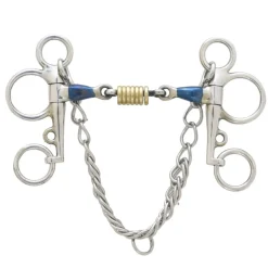 Centaur Blue Steel Brass Roller Disks Pelham