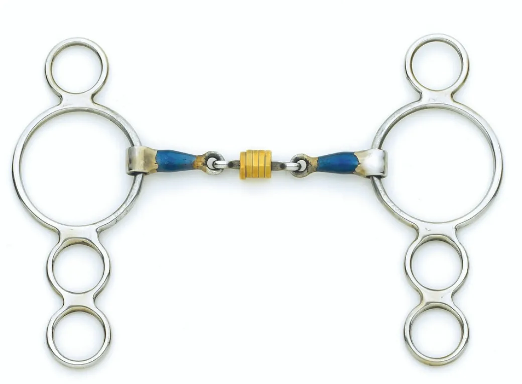 Centaur Roller Disk 3-Ring Gag Bit