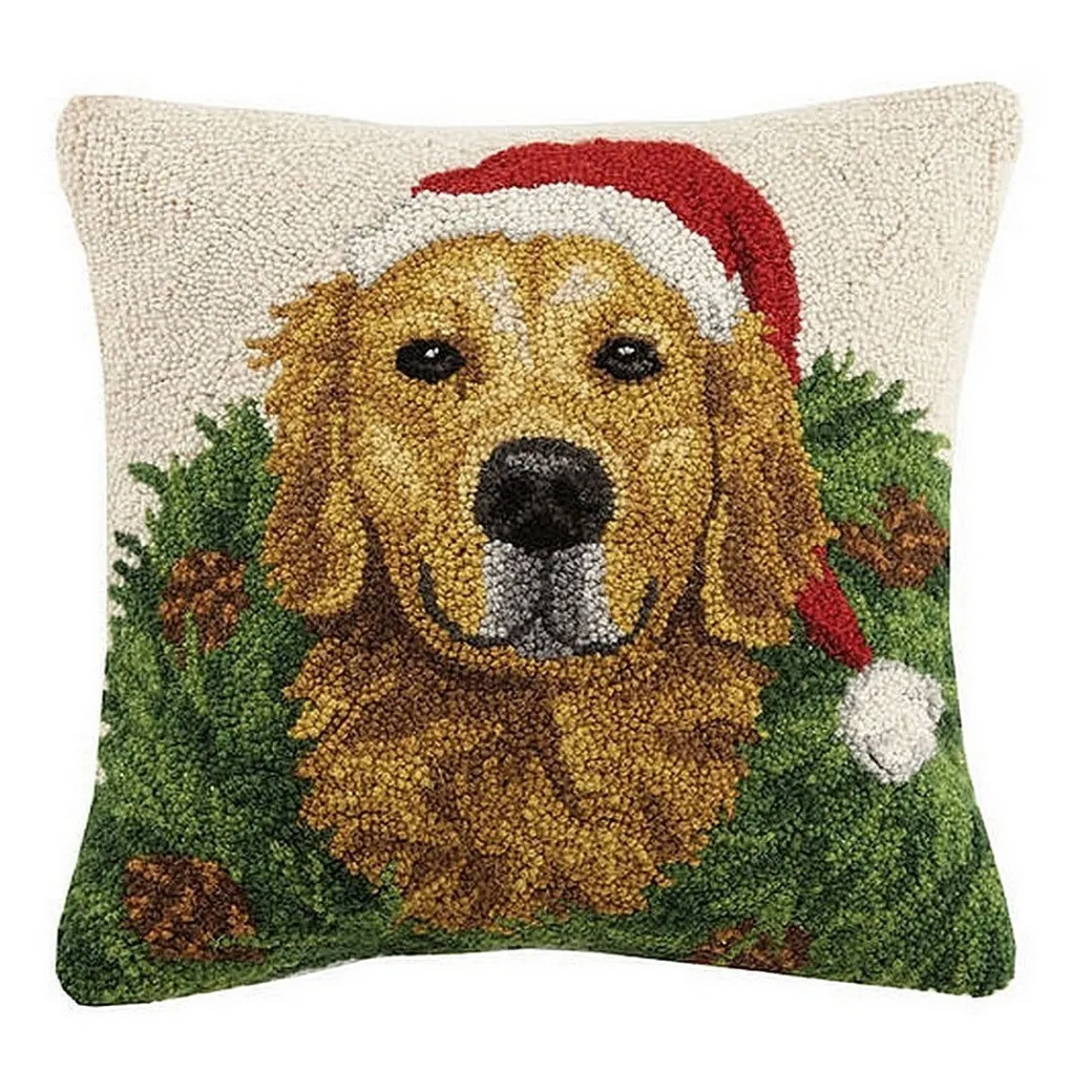 Christmas Dog Pillows 16" Square