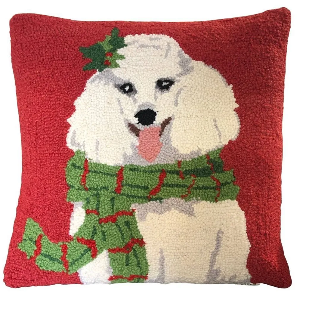 Christmas Dog Pillows 16" Square