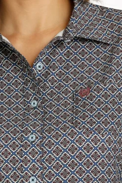 Cinch ArenaFlex Medallion Print LS Shirt