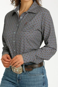 Cinch ArenaFlex Medallion Print LS Shirt
