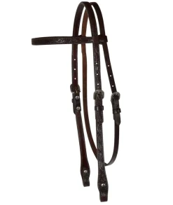 Circle Y Floral Brow Headstall