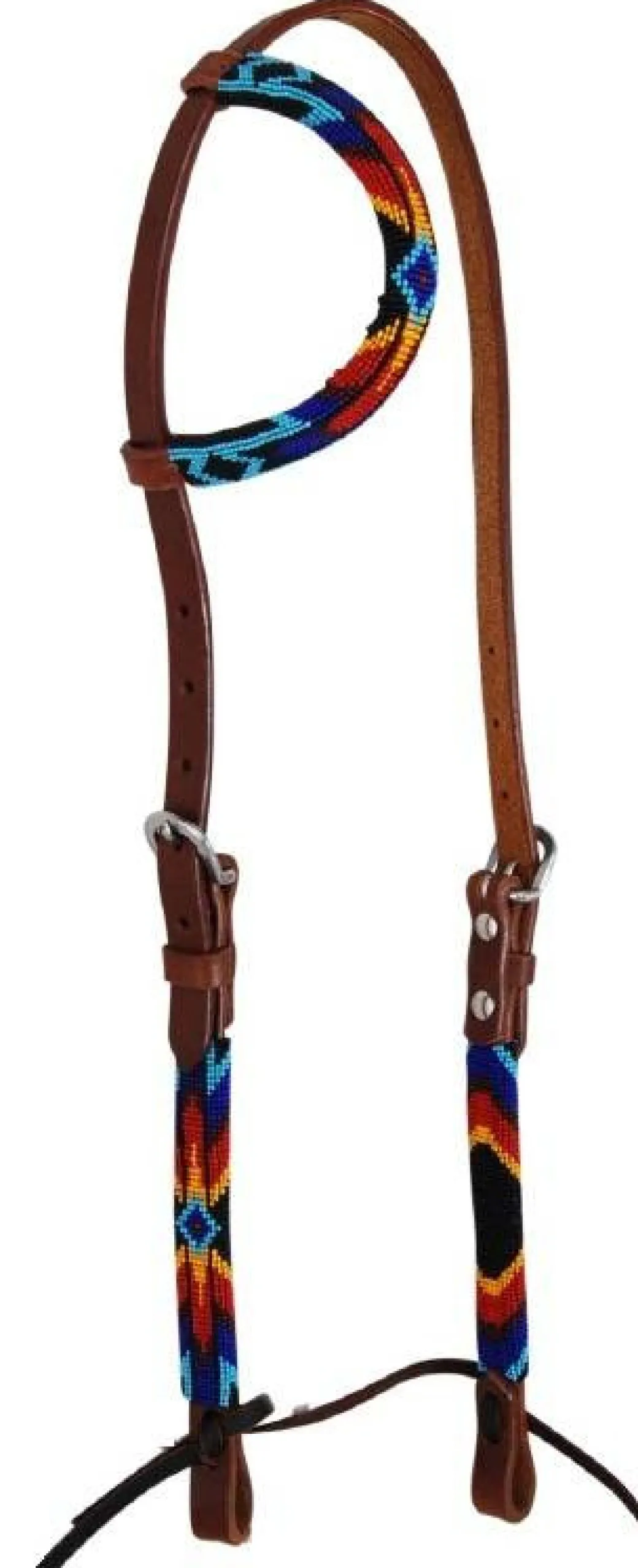 Circle Y Straight Beaded One Ear Headstall