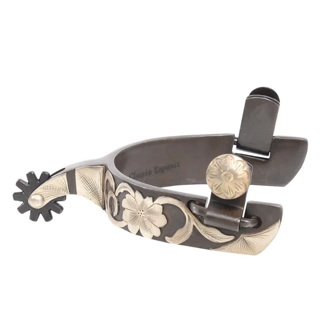 Classic Equine Floral Roper Spur
