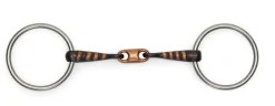 Copper Lozenge Sweet Iron Raised Ribs Loose Ring