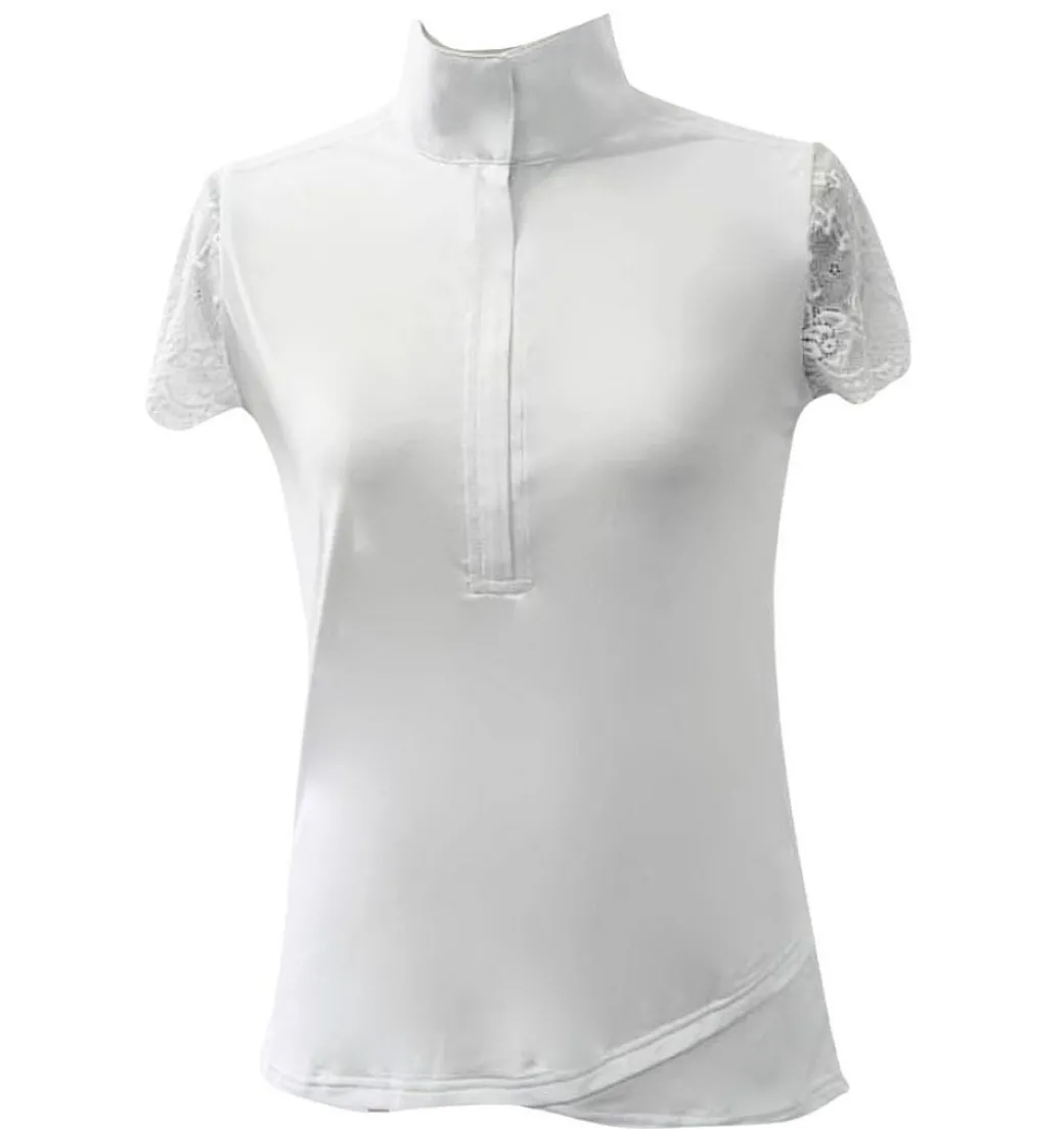 70 Degrees Lace Short Sleeve Show Shirt