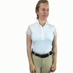 70 Degrees Lace Short Sleeve Show Shirt