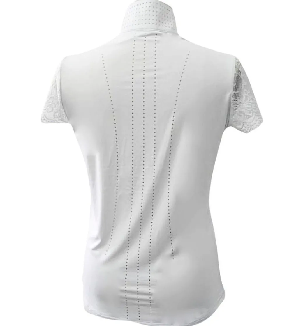 70 Degrees Lace Sleeve SS Show Shirt