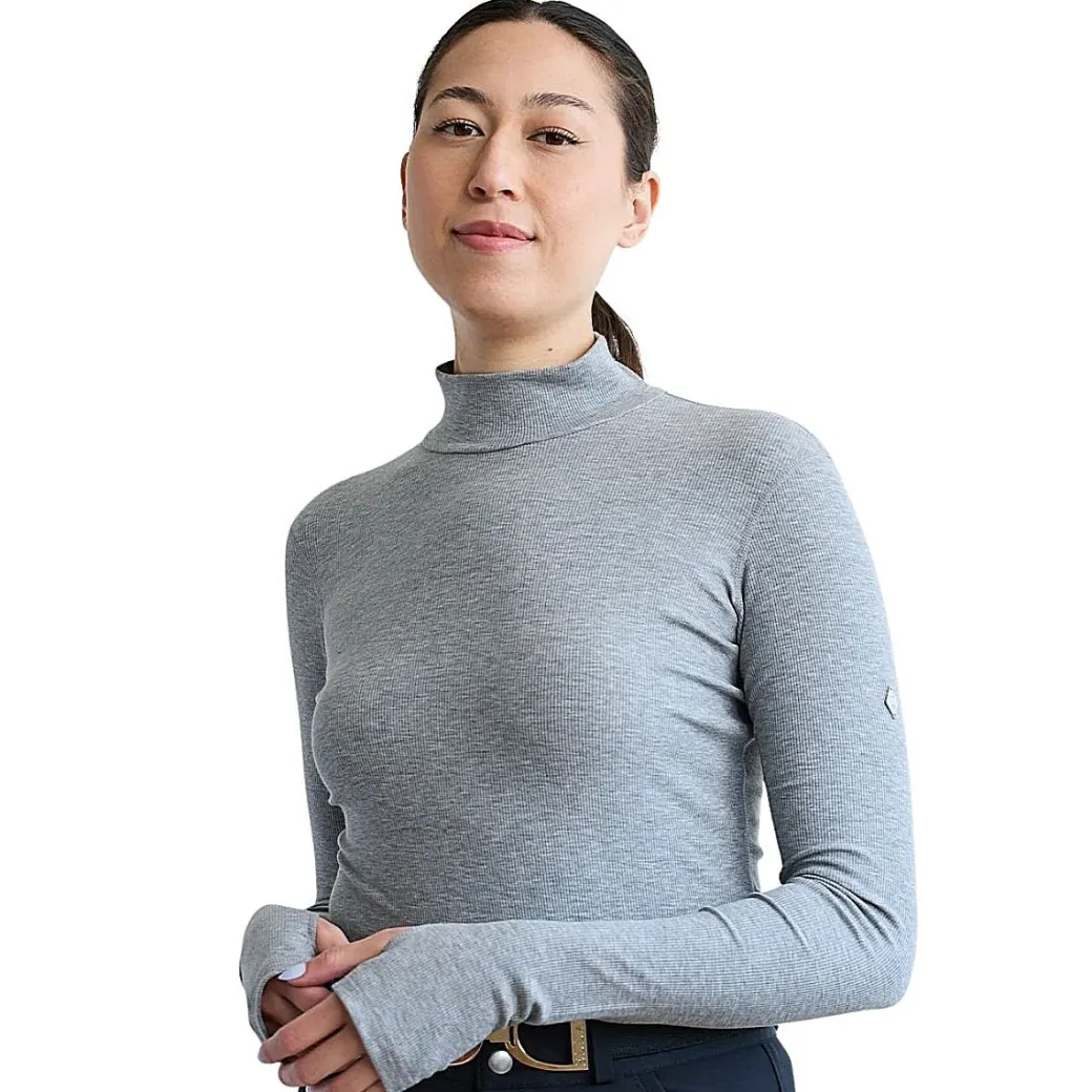 70 Degrees Rib Mock Neck Shirt